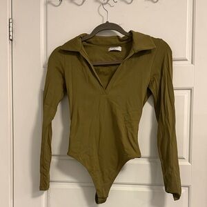 Babaton olive bodysuit